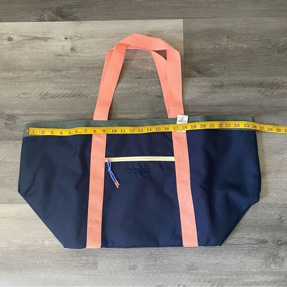 Victoria’s Secret PINK Weekender Tote Bag Zipper Pockets NEW Vacation
